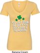 St Patricks Day Drink All Day Ladies V-Neck