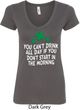 St Patricks Day Drink All Day Ladies V-Neck