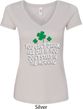 St Patricks Day Drink All Day Ladies V-Neck