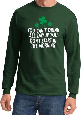 St Patricks Day Drink All Day Long Sleeve