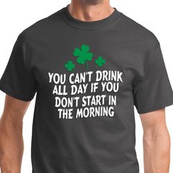 St Patricks Day Drink All Day Mens Shirts