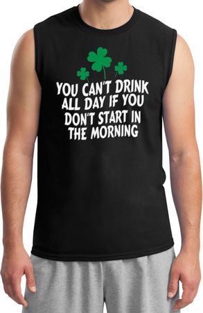St Patricks Day Drink All Day Muscle Shirt