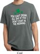St Patricks Day Drink All Day Pigment Dyed T-shirt