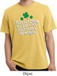 St Patricks Day Drink All Day Pigment Dyed T-shirt
