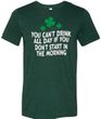St Patricks Day Drink All Day Tri Blend Tee