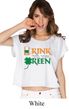 St Patricks Day Drink Til Yer Green Ladies Boxy Tee