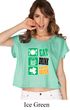 St Patricks Day Eat Drink Be Irish Ladies Boxy Tee