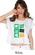 St Patricks Day Eat Drink Be Irish Ladies Boxy Tee