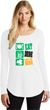 St Patricks Day Eat Drink Be Irish Ladies Tri Long Sleeve