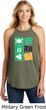 St Patricks Day Eat Drink Be Irish Ladies Tri Rocker Tank Top