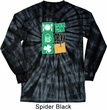 St Patricks Day Eat Drink Be Irish Long Sleeve Tie Dye Tee T-shirt