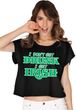 St Patricks Day I Don't Get Drunk Ladies Boxy Tee