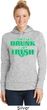 St Patricks Day I Don't Get Drunk Ladies Dry Wicking Hoodie