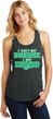 St Patricks Day I Don't Get Drunk Ladies Racerback Tank Top