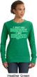 St Patricks Day I Don't Get Drunk Ladies Sweatshirt
