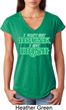 St Patricks Day I Don't Get Drunk Ladies Tri Blend V-neck