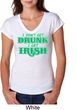 St Patricks Day I Don't Get Drunk Ladies Tri Blend V-neck