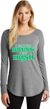 St Patricks Day I Don't Get Drunk Ladies Tri Long Sleeve