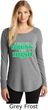 St Patricks Day I Don't Get Drunk Ladies Tri Long Sleeve