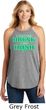 St Patricks Day I Don't Get Drunk Ladies Tri Rocker Tank Top