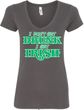 St Patricks Day I Don't Get Drunk Ladies V-Neck