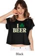 St Patricks Day I Love Beer Ladies Boxy Tee