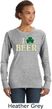 St Patricks Day I Love Beer Ladies Crewneck Sweatshirt