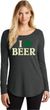 St Patricks Day I Love Beer Ladies Tri Long Sleeve