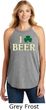 St Patricks Day I Love Beer Ladies Tri Rocker Tank Top