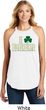 St Patricks Day I Love Beer Ladies Tri Rocker Tank Top