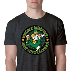St Patricks Day Instant Irishman Burnout Shirt