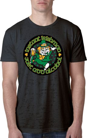 St Patricks Day Instant Irishman Burnout Shirt