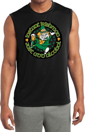 St Patricks Day Instant Irishman Dry Wicking Muscle Shirt