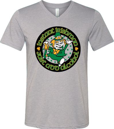 St Patricks Day Instant Irishman Tri Blend V-neck