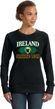 St Patricks Day Ireland Drinking Team Ladies Crewneck Sweatshirt