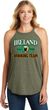 St Patricks Day Ireland Drinking Team Ladies Tri Rocker Tank Top