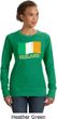 St Patricks Day Ireland Flag Ladies Crewneck Sweatshirt