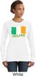 St Patricks Day Ireland Flag Ladies Crewneck Sweatshirt
