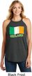 St Patricks Day Ireland Flag Ladies Tri Rocker Tank Top