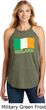 St Patricks Day Ireland Flag Ladies Tri Rocker Tank Top