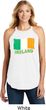 St Patricks Day Ireland Flag Ladies Tri Rocker Tank Top