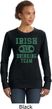 St Patricks Day Irish Drinking Team Ladies Crewneck Sweatshirt
