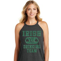 St Patricks Day Irish Drinking Team Ladies Tri Rocker Tank Top St Patricks Day Irish Drinking Team Ladies Tri Rocker Tank Top