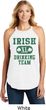 St Patricks Day Irish Drinking Team Ladies Tri Rocker Tank Top