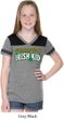 St Patricks Day Irish Kid Girls Football Tee