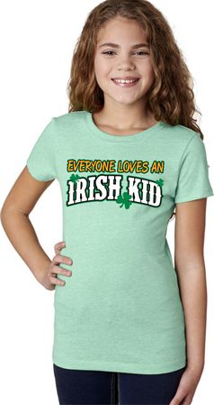 St Patricks Day Irish Kid Girls T-shirt