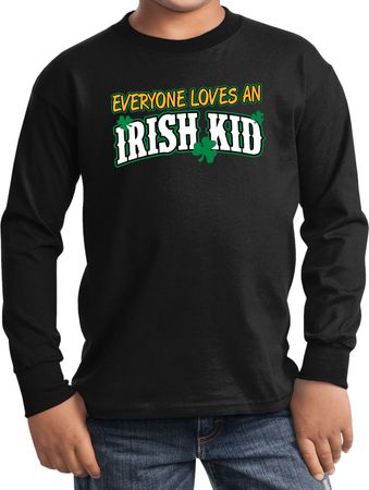 St Patricks Day Irish Kid Youth Long Sleeve