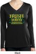St Patricks Day Irish Today Hungover Ladies Dry Wicking Long Sleeve