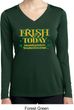 St Patricks Day Irish Today Hungover Ladies Dry Wicking Long Sleeve