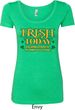 St Patricks Day Irish Today Hungover Ladies Scoop Neck